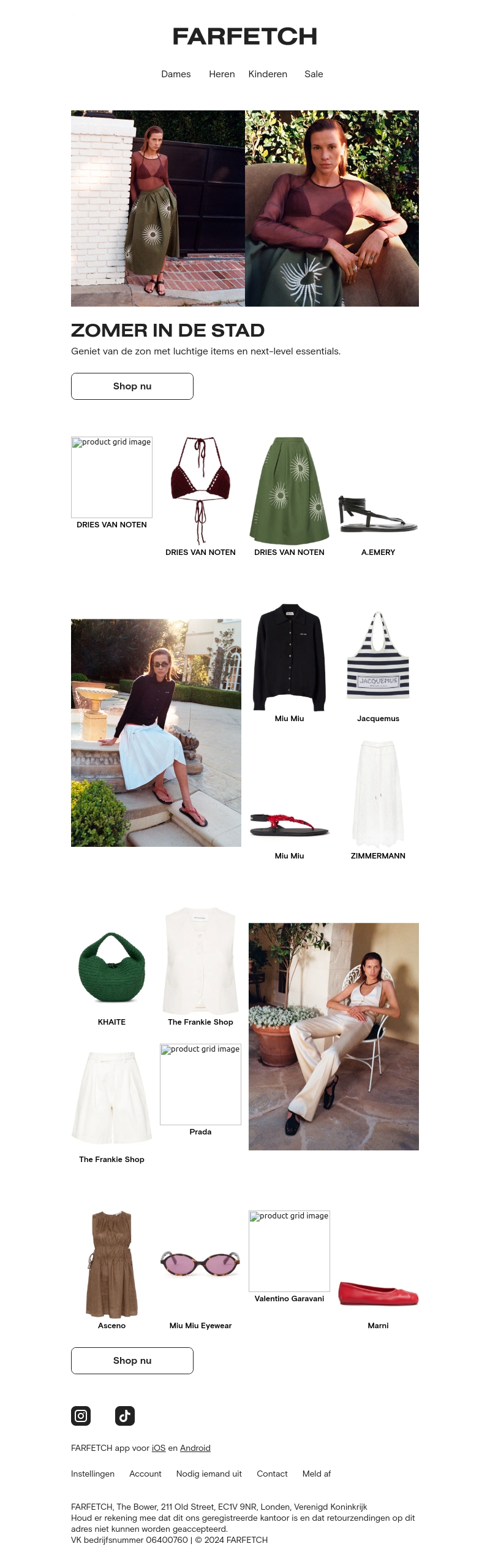 Frisse looks voor warme dagen Frisse looks voor warme dagen