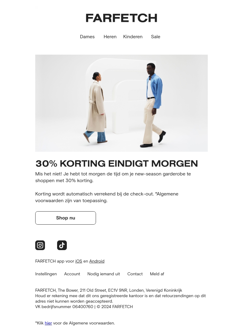 Morgen afgelopen: -30% op geselecteerde items Morgen afgelopen: -30% op geselecteerde items