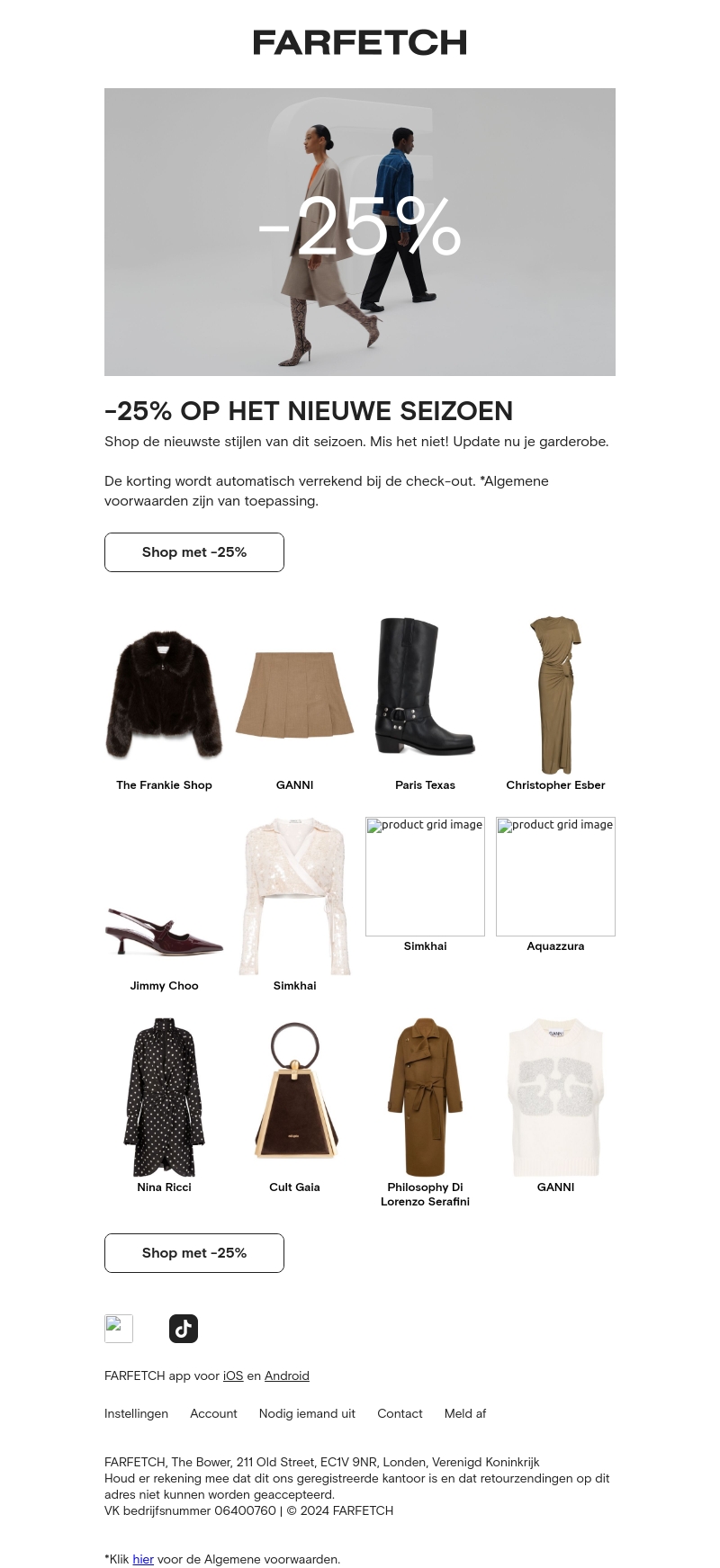New-season stijlen, nu met 25% korting New-season stijlen, nu met 25% korting
