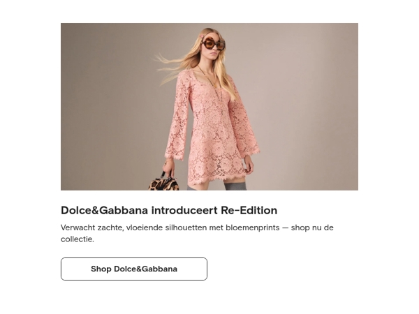 Net binnen: Dolce&Gabbana