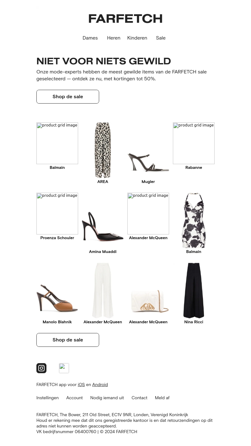 Tot 50% korting op onze most-wanted sale items Tot 50% korting op onze most-wanted sale items