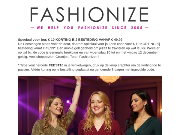 € 10 KORTING: Shop je FEESTOUTFIT🤩