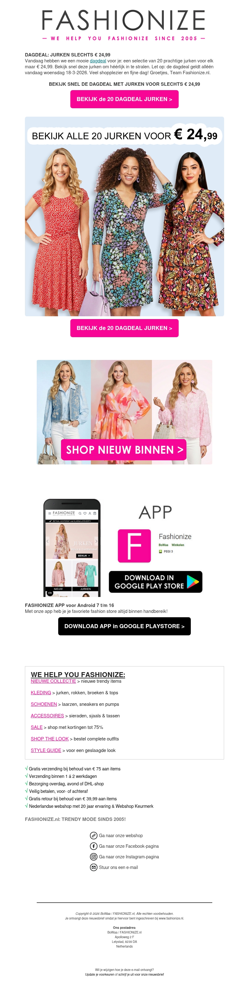 DAGDEAL: Jurken voor € 24,99 😍 DAGDEAL: Jurken voor € 24,99 😍