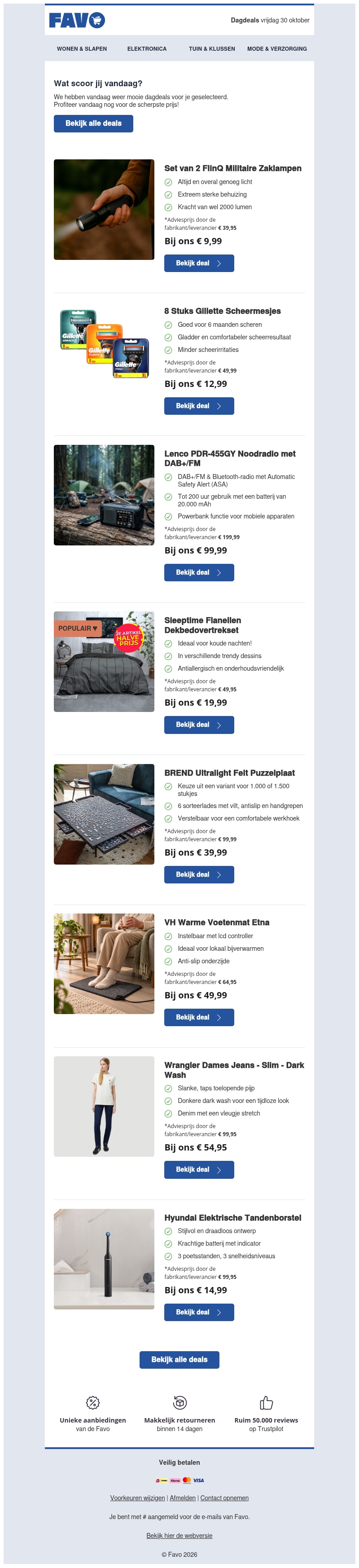 Laatste mail: Black Friday deals