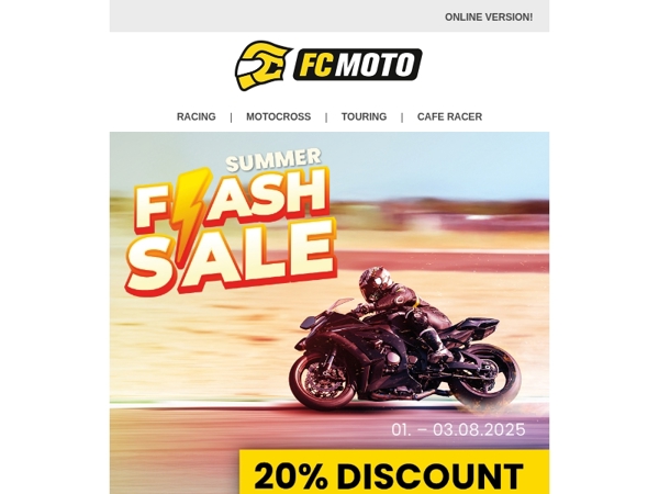 ⚡ SUMMER FLASH SALE 