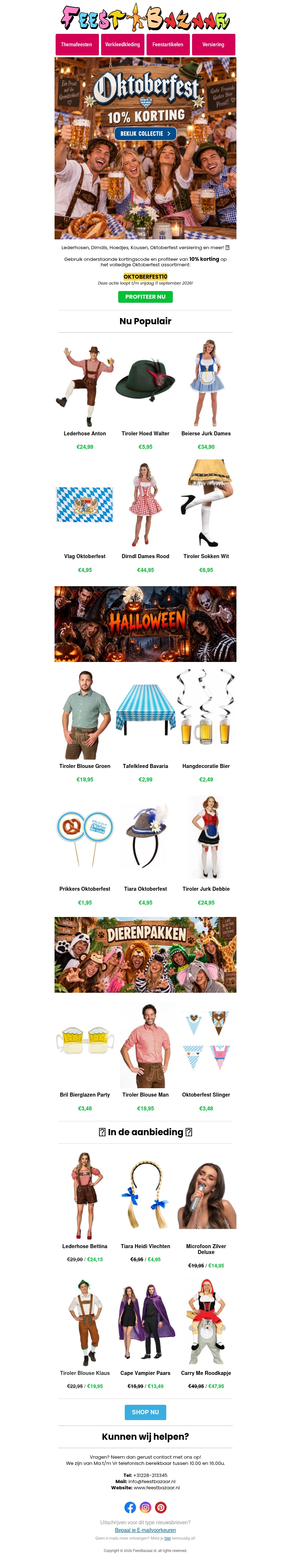 Laatste mail: Oktoberfest