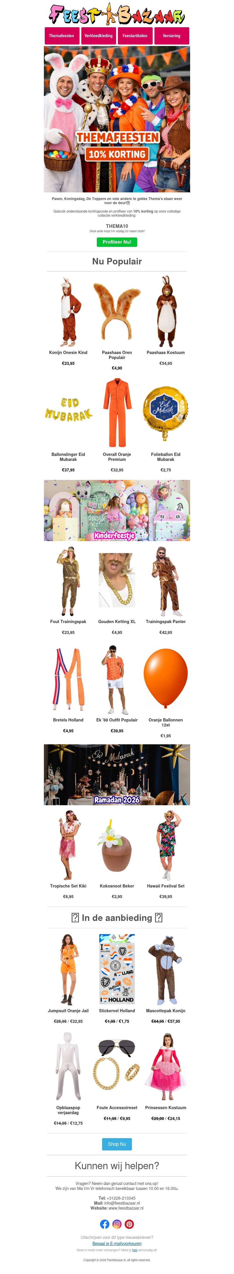 De leukste themafeestjes vier je met Feestbazaar!🥳 De leukste themafeestjes vier je met Feestbazaar!🥳