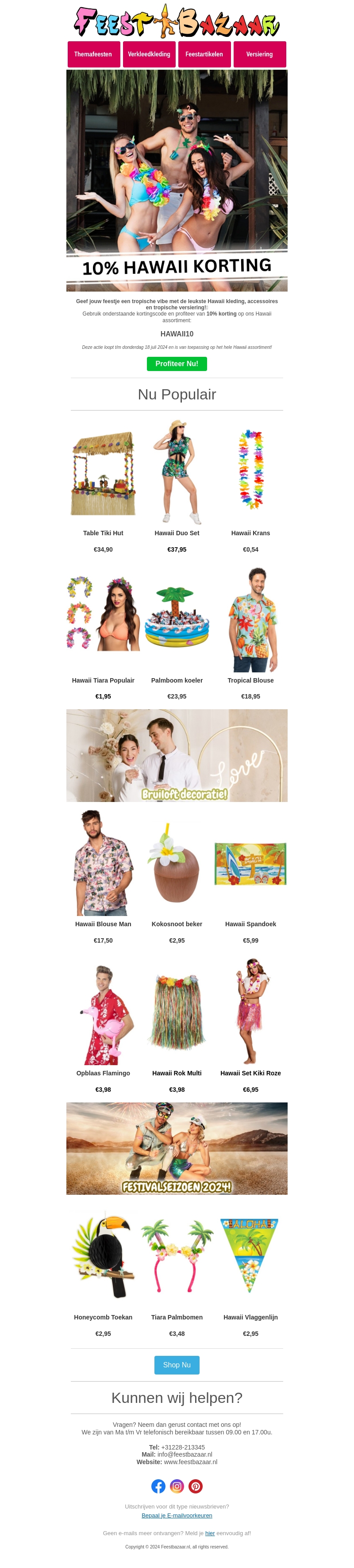 Aloha! Hawaii feestje op de planning?🌴🦩 Aloha! Hawaii feestje op de planning?🌴🦩