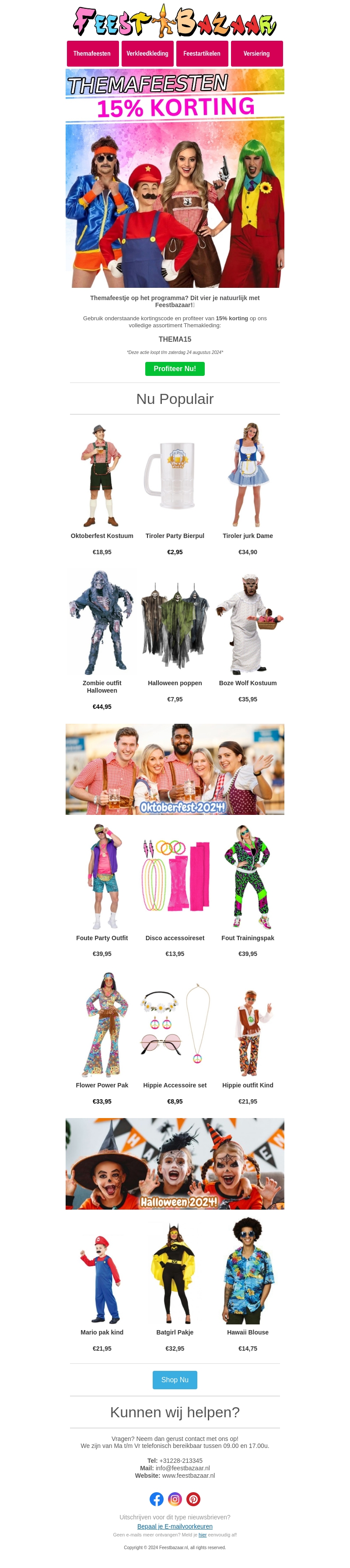 De leukste themakleding mét korting!🎉 De leukste themakleding mét korting!🎉