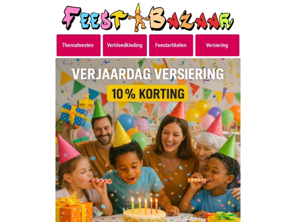 🎉 Binnenkort een verjaardagsfeestje?