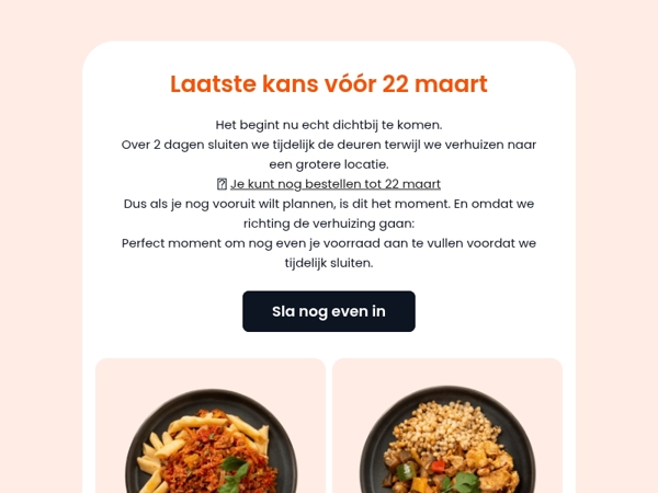 Laatste kans vóór 22 maart