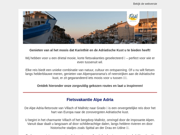 Ontdek Karinthië en de Fietsroute Alpe Adria