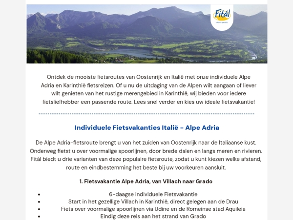 Fiets door Italië & Oostenrijk