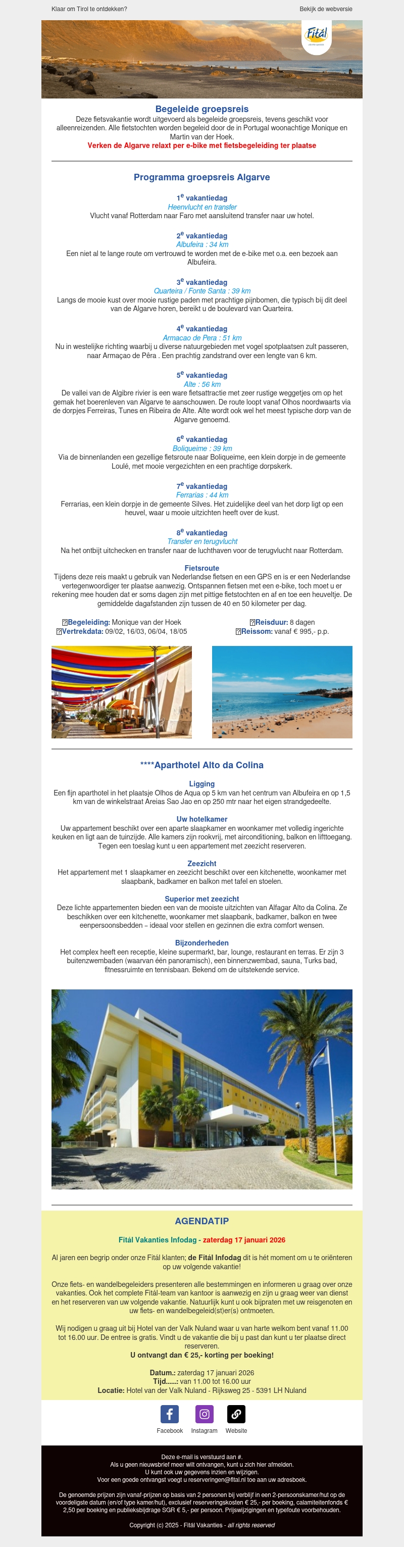 Begin uw jaar heerlijk onder de Portugeese zon!☀️ Begin uw jaar heerlijk onder de Portugeese zon!☀️