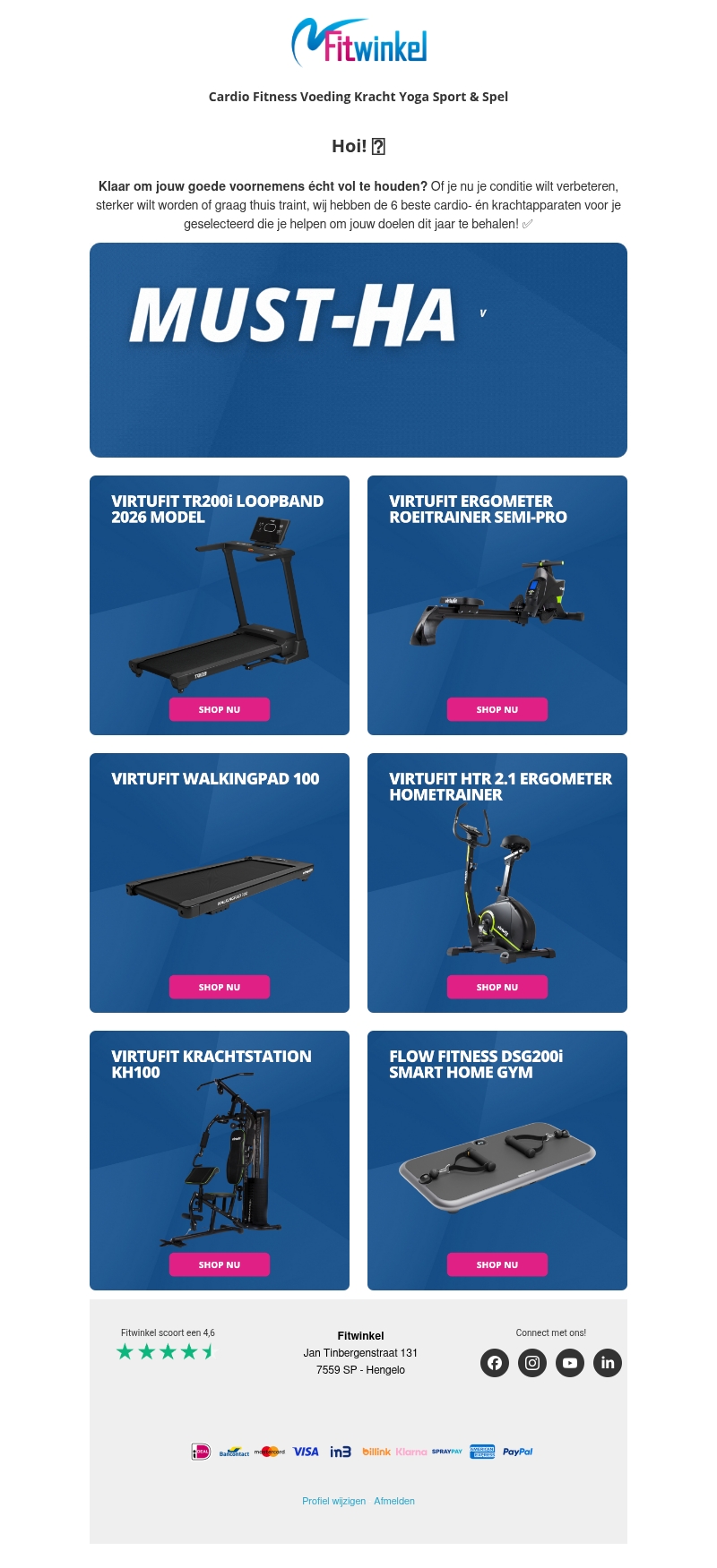 Must-haves om jouw goede voornemens vol te houden πͺ Must-haves om jouw goede voornemens vol te houden πͺ
