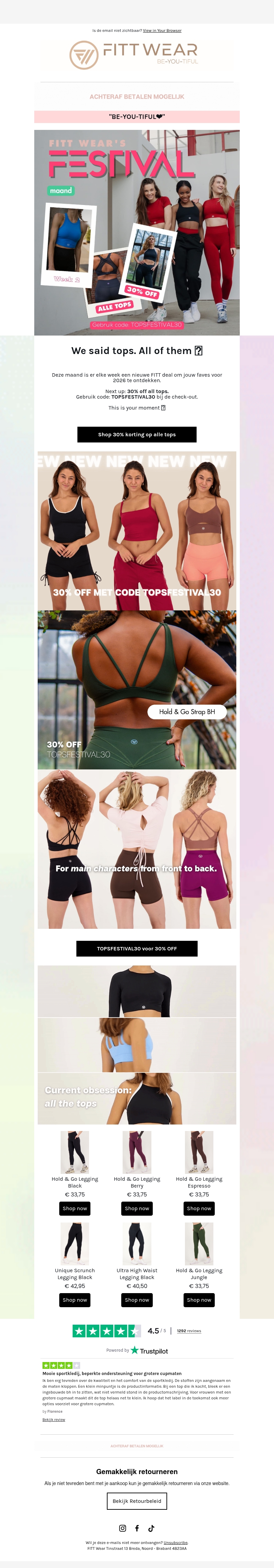 Jouw sign om nieuwe tops te shoppen Jouw sign om nieuwe tops te shoppen