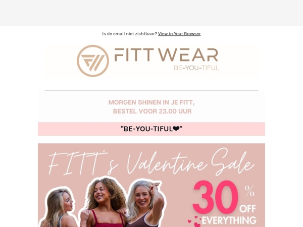 Kans op €500 FITT shoptegoed 💌 + 30% OFF everything