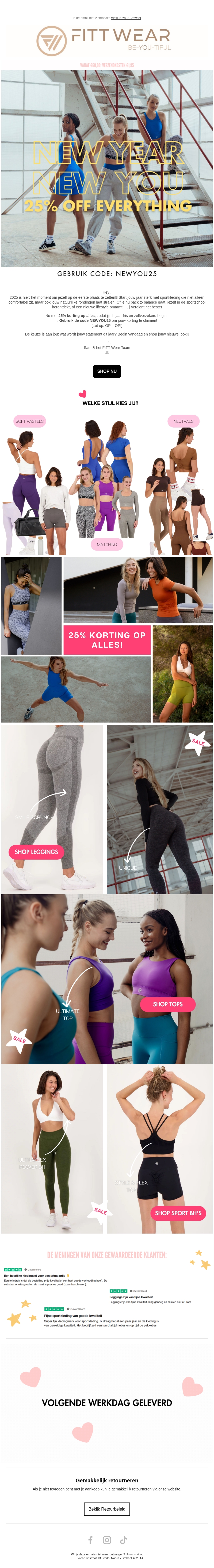 25% korting voor een frisse start: it's time for a NEW YOU! 25% korting voor een frisse start: it's time for a NEW YOU!