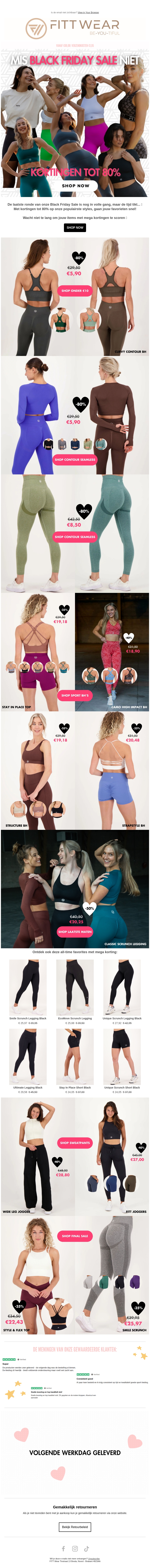 Wacht niet langer: onze laatste Black Friday ronde is gestart! Wacht niet langer: onze laatste Black Friday ronde is gestart!