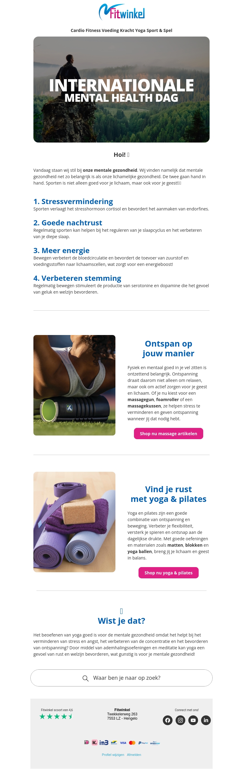 Internationale Mental Health Dagπ§ Internationale Mental Health Dagπ§