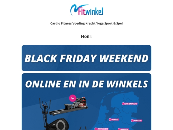 🖤 Black Friday Weekend - Bespaar dit weekend op fitnessproducten 🏋️‍♂️