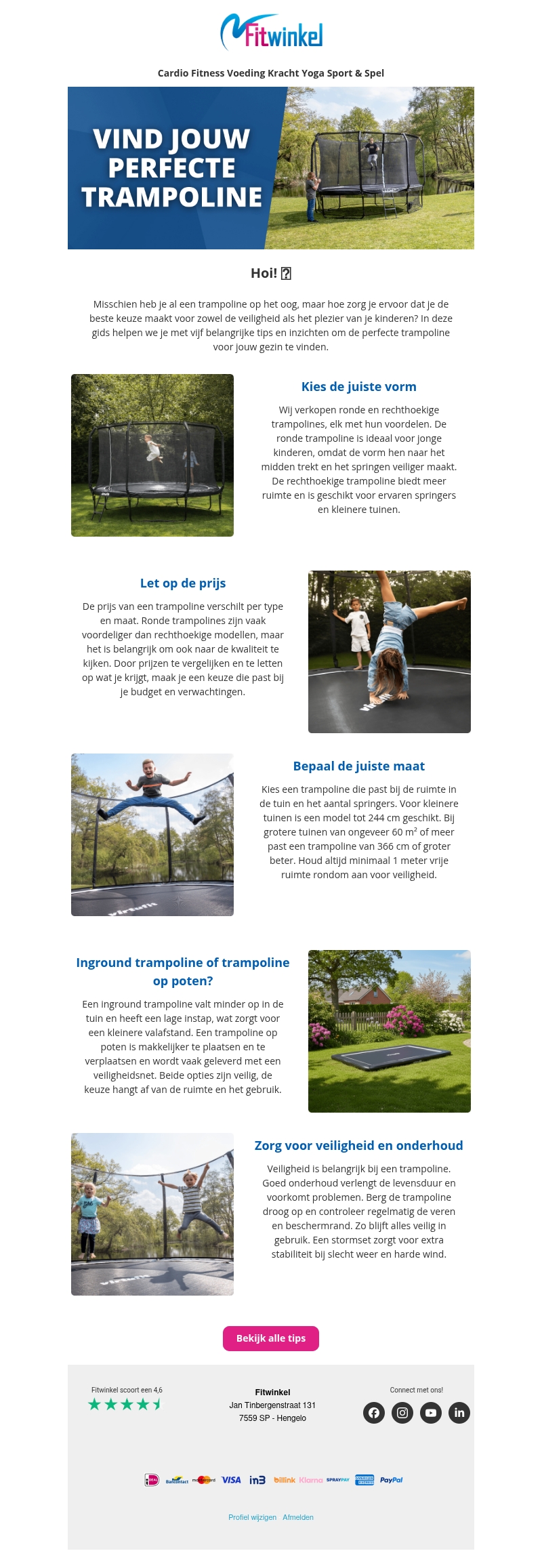 Spring het voorjaar in met onze trampolines! π€ΈββοΈ Spring het voorjaar in met onze trampolines! π€ΈββοΈ