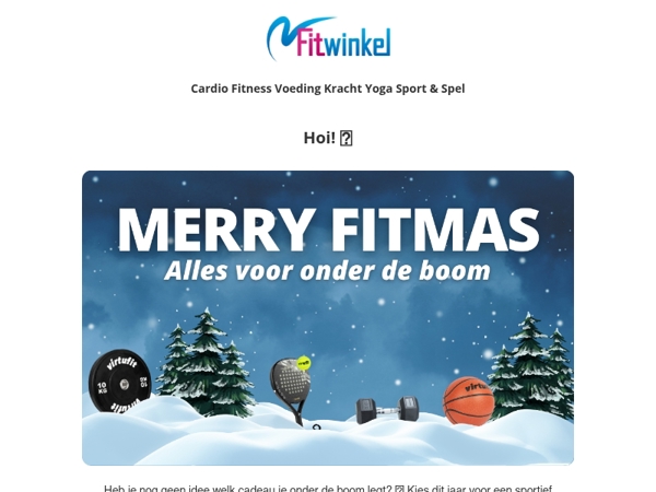 Sportieve kerstcadeaus voor onder de boom 🎄