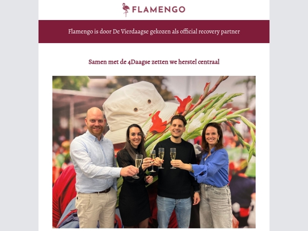Vierdaagse kiest voor Flamengo als herstelpartner