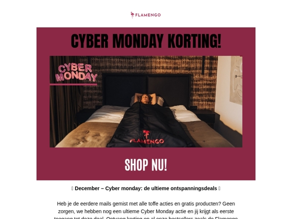 🎁 CYBER MONDAY! Dit wil je niet missen!