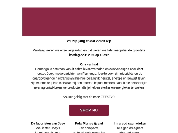 🎁 24u lang 20% korting op alles!