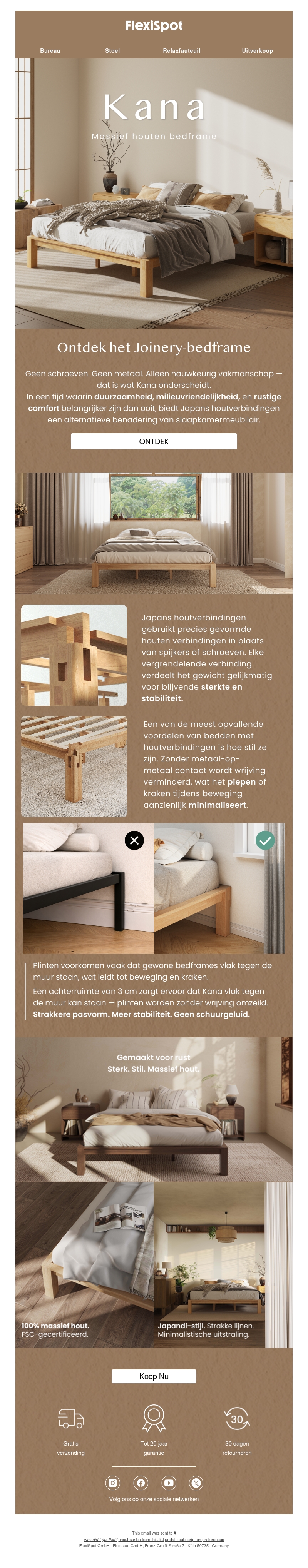 Gemaakt voor rust — Sterk. Stil. Massief hout. Gemaakt voor rust — Sterk. Stil. Massief hout.
