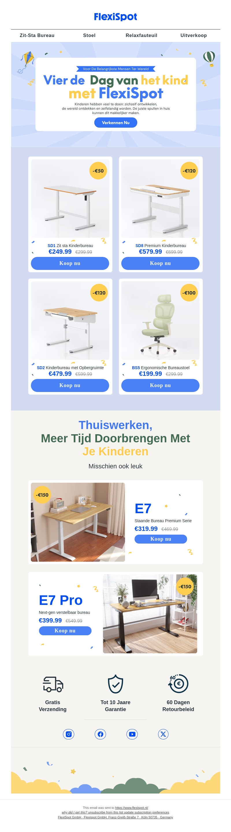Vier de Dag van het kind met FlexiSpot! Vier de Dag van het kind met FlexiSpot!