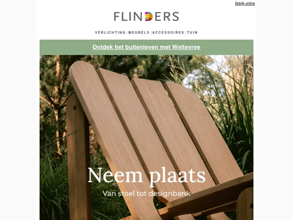 🪑 Tot 30% korting op (tuin)stoelen & banken