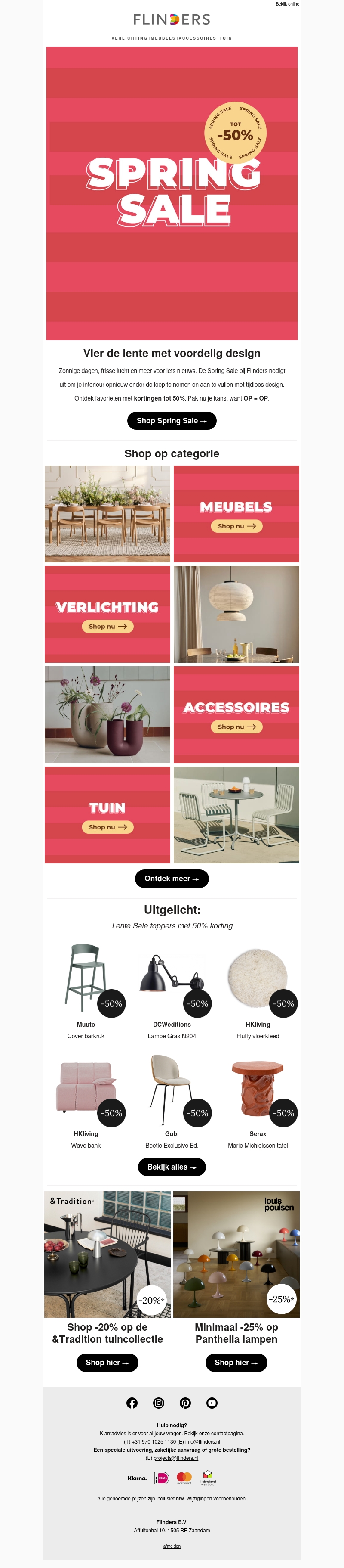 De Spring Sale begint nu: tot -50% op design 🌷 De Spring Sale begint nu: tot -50% op design 🌷