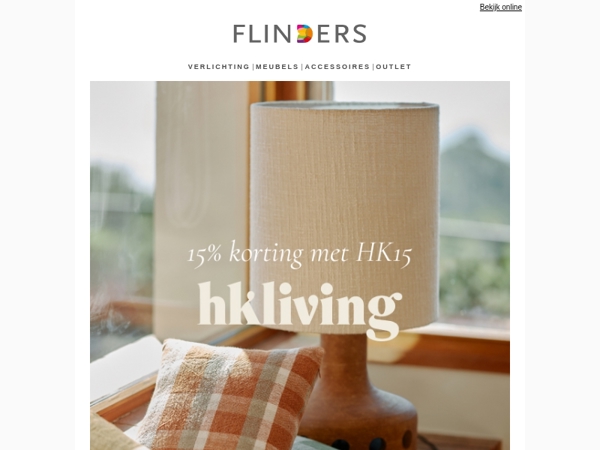 HKliving: 15% korting op bijna alles 🧡