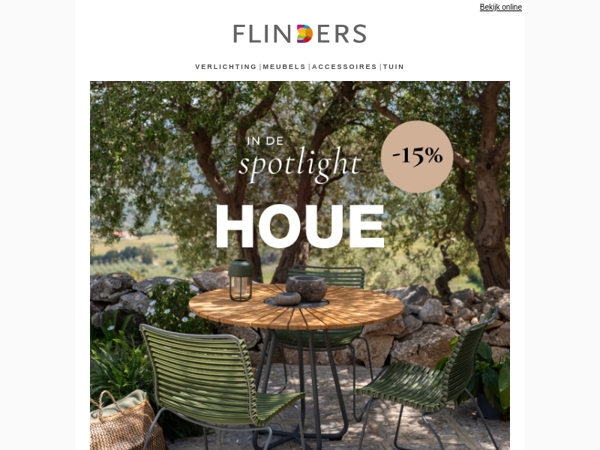 Nu 15% korting op alles van HOUE 🍃