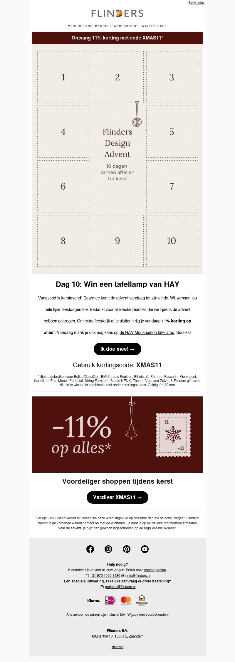 Dag 10: Verrassing! 11% korting op ALLES* π Dag 10: Verrassing! 11% korting op ALLES* π