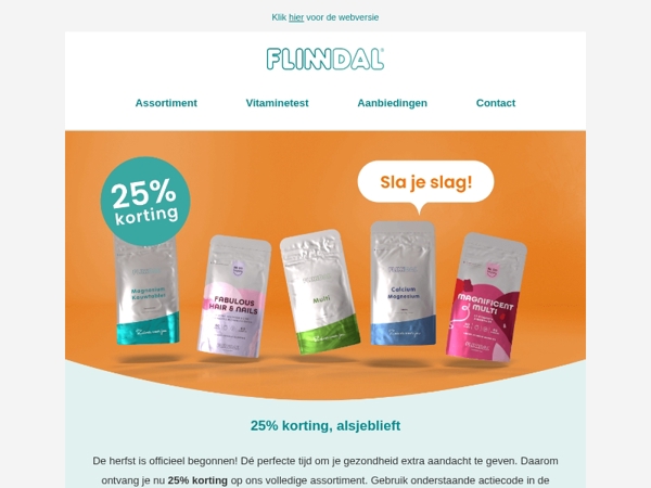 25% korting | Voordelig vitamines en mineralen bestellen? 💚🥦