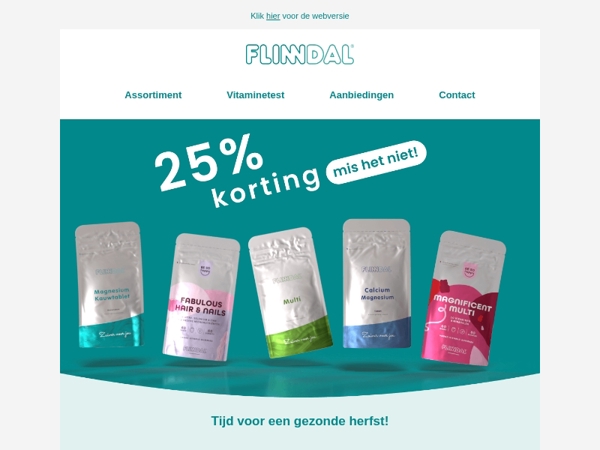 25% korting op het gehele assortiment 🎈