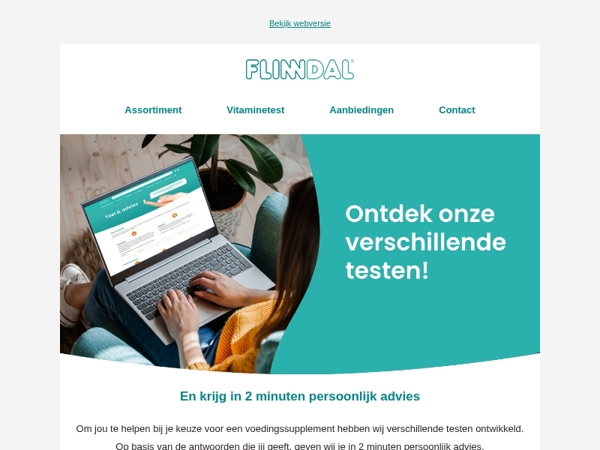 Ontdek onze testen en krijg persoonlijk advies