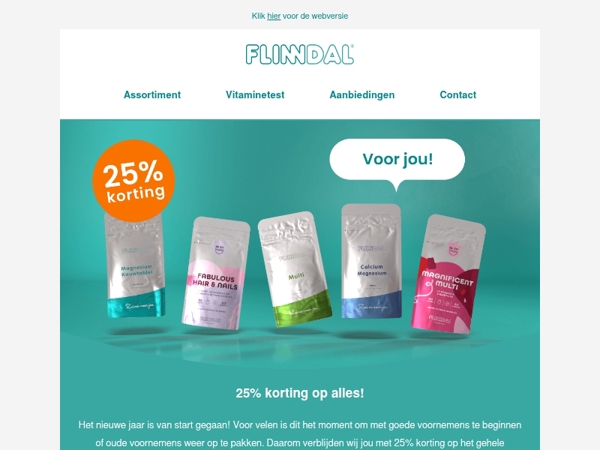 25% korting voor jou🎁
