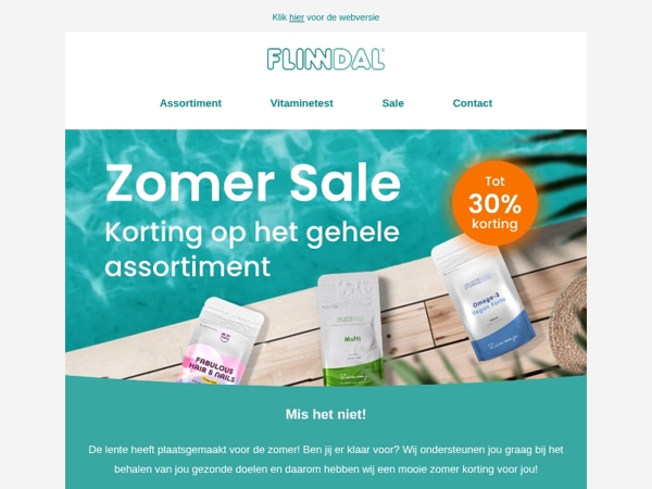 Zomer sale 🌸 Tot 30% korting 