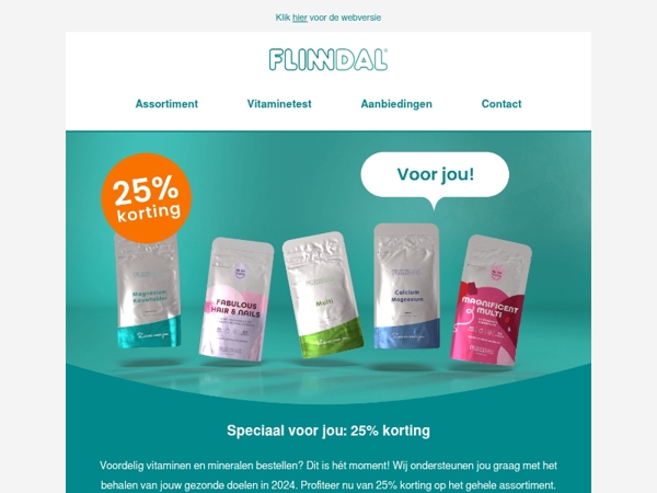 Claim jouw 25% korting🎁