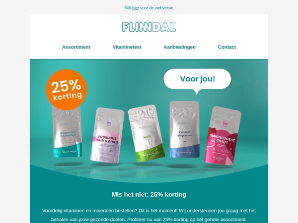 Claim jouw 25% korting🎁