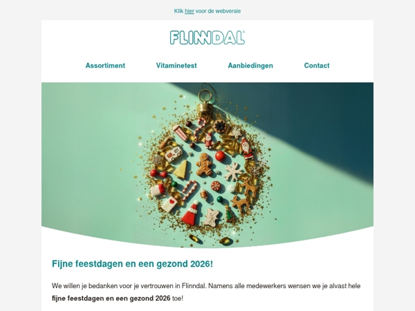 Fijne feestdagen en een gezond 2026! ⭐