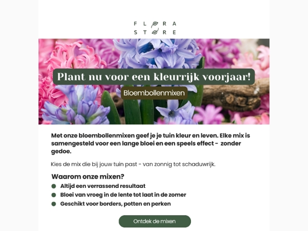 Plant nu voor een kleurrijk voorjaar 🌸