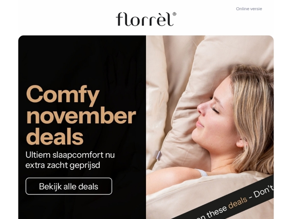 Deze comfy november deals wil je niet missen