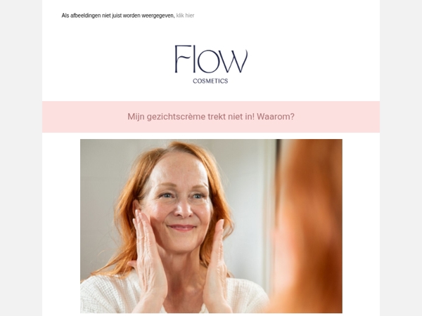 Mijn gezichtscrème trekt niet in!