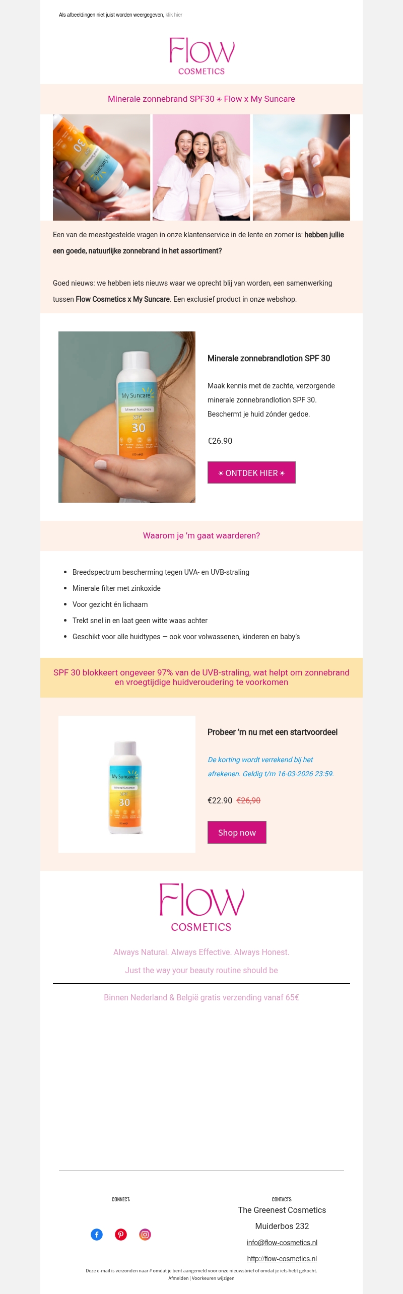 ☀️ Nieuw: Minerale zonnebrand ☀️ Nieuw: Minerale zonnebrand