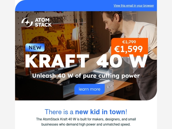 40 W Pure laser power! ⚡️